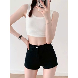 Short denim lưng cao chữ A M234