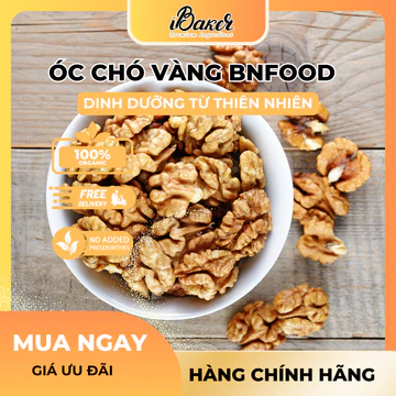 [100g/250g/500g] Nhân Hạt Óc Chó Vàng BNFOOD, Hạt Óc Chó Vàng Làm Hạt Ngũ Cốc Dinh Dưỡng Cho Bà Bầu, Ăn Kiêng, Giảm Cân