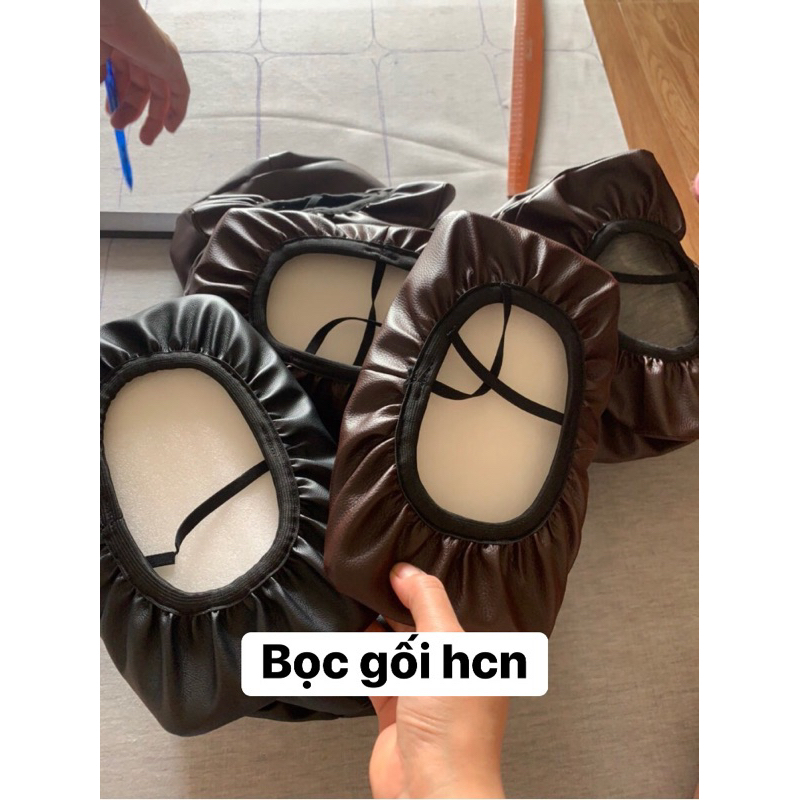 Bọc gối hcn kích cỡ 23-11cm xốp dày 2cm cho giường gội đầu