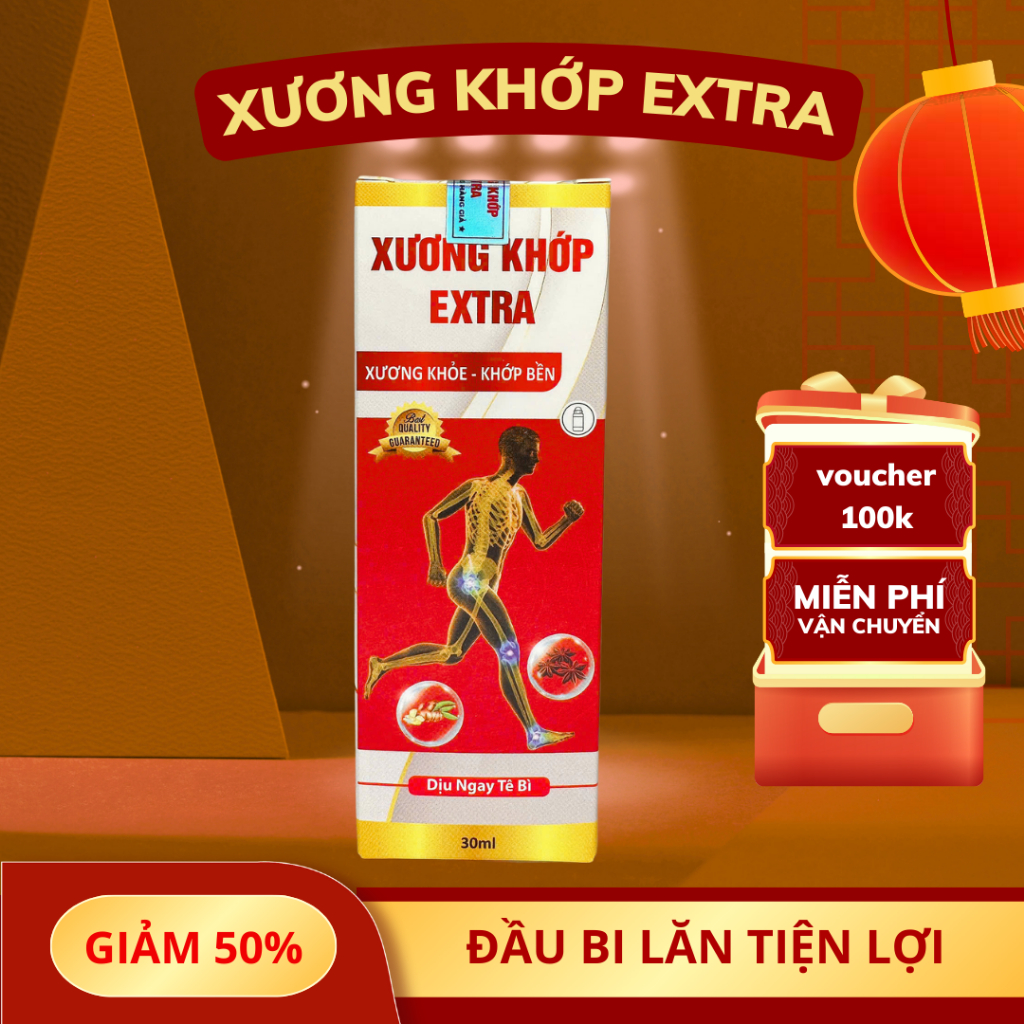 Cao xoa bóp Xương Khớp Extra  - Cao xoa bóp cổ vai gáy đầu bi lăn giảm đau nhanh. chai nhỏ gọn