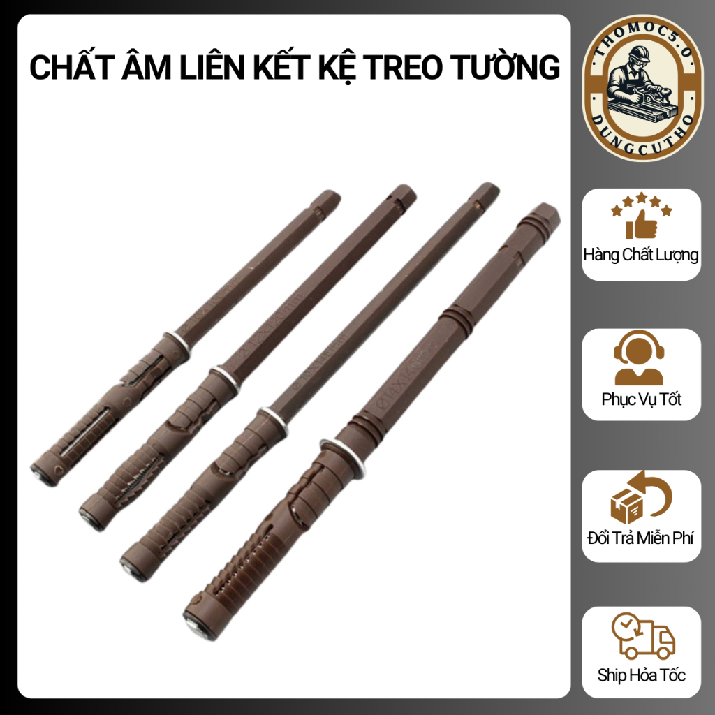 Kệ Gỗ Treo Tường, Chốt Âm Kệ Treo Tường Chịu Lực 100mm, 145mm - Phụ Kiện Treo Kệ Chịu Tải Cao 20kg
