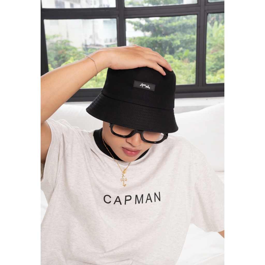 Ảnh Mũ bucket trơn vành cụp CAPMAN CLUB, nón bo tròn basic CM65 unisex nam nữ 4