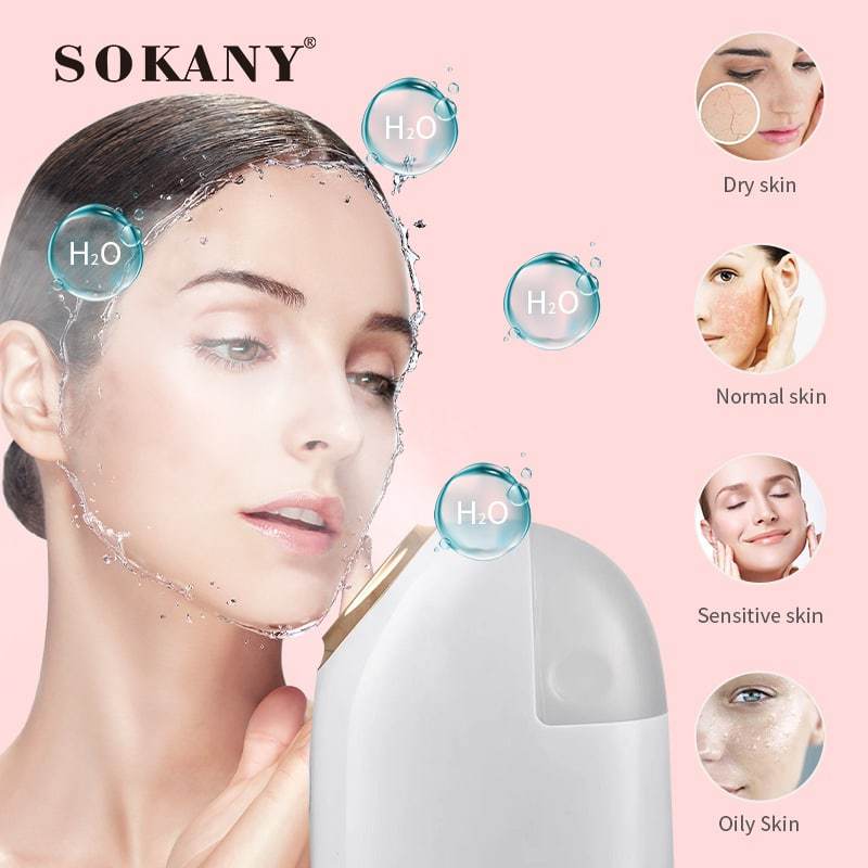 Ảnh Máy xông hơi nước SOKANY SK-6880, xông mặt, xông mũi, xông hơi nóng, khử khuẩn dưỡng ẩm cho da [BẢO HÀNH 12 THÁNG] 1