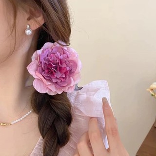 IK Kẹp Tóc Hoa Mẫu Đơn Phụ Kiện Tóc Đi Biển Phù Hợp Mọi Outfit K341