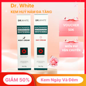 Liệu Trình Hỗ Trợ Trị Nám, Tàn Nhang DR. WHITE Ngày và Đêm. Làm sáng và căng bóng da