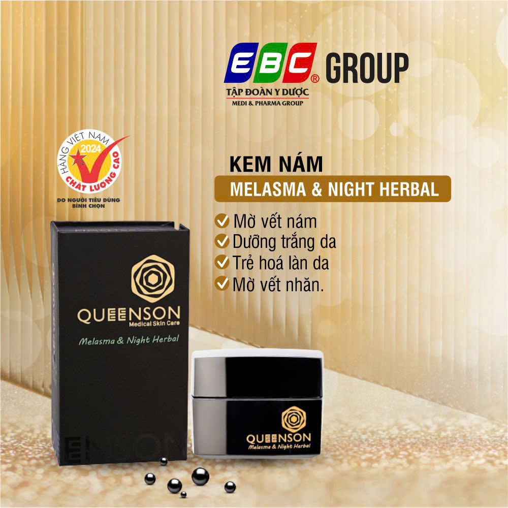 Kem Nám Cao Cấp [QUEENSON] MELASMA & NIGHT HERBAL (25g) Mờ Nám Tàn ...