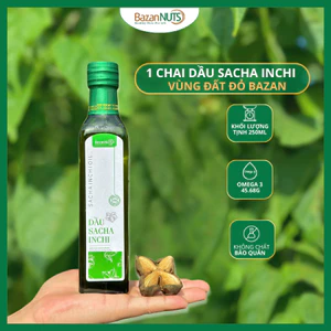 Dầu Sacha Inchi 46% là omega 3 Giúp giảm mỡ máu tốt cho tim mạch