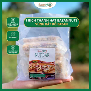 Thanh Năng Lượng Siêu Hạt Ít Ngọt BazanNuts Túi 16 Thanh 500gr - Bar Granola