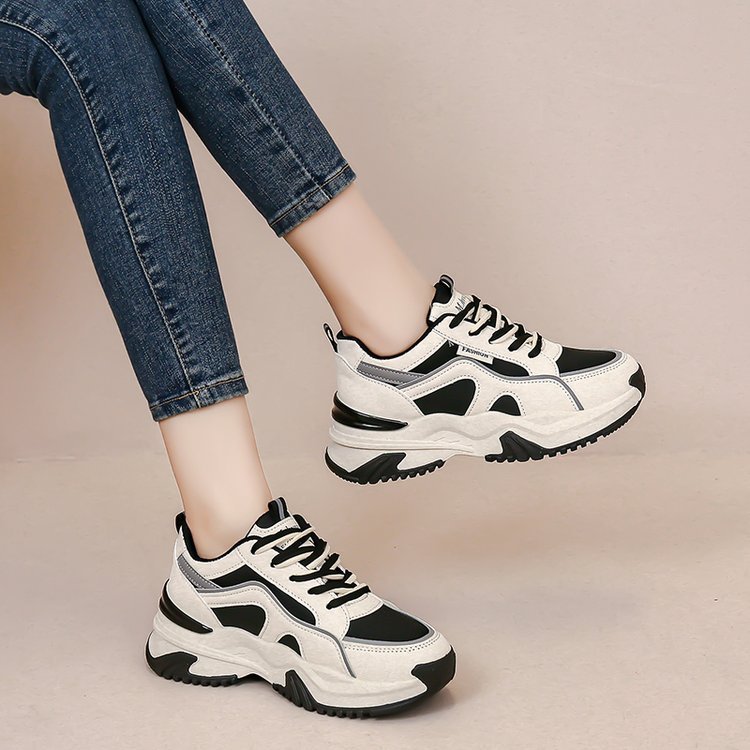 🔥Còn hàng🔥Giày thể thao tăng chiều cao thời trang dành cho nữ có đế chống mòn
