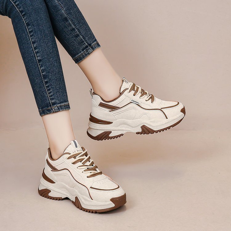 🔥Còn hàng🔥Giày thể thao tăng chiều cao thời trang dành cho nữ có đế chống mòn