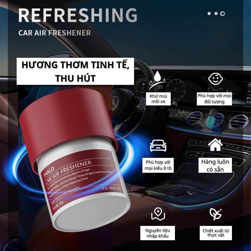 Sáp Thơm Ô Tô Varomas Khử Mùi, Chống Say Xe Hương Nước Hoa Thơm Trang Trí Xe Hơi Chất Lượng Cao ST26