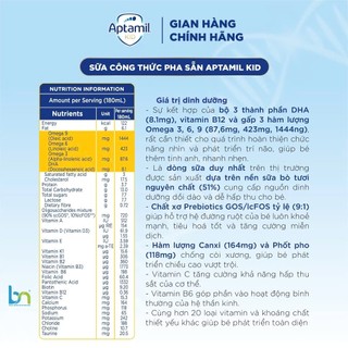 Thùng 12 Vỉ 36 Hộp Sữa Công Thức Pha Sẵn Aptamil Kid/Aptakid 110ml Cho Bé Từ 1 Tuổi
