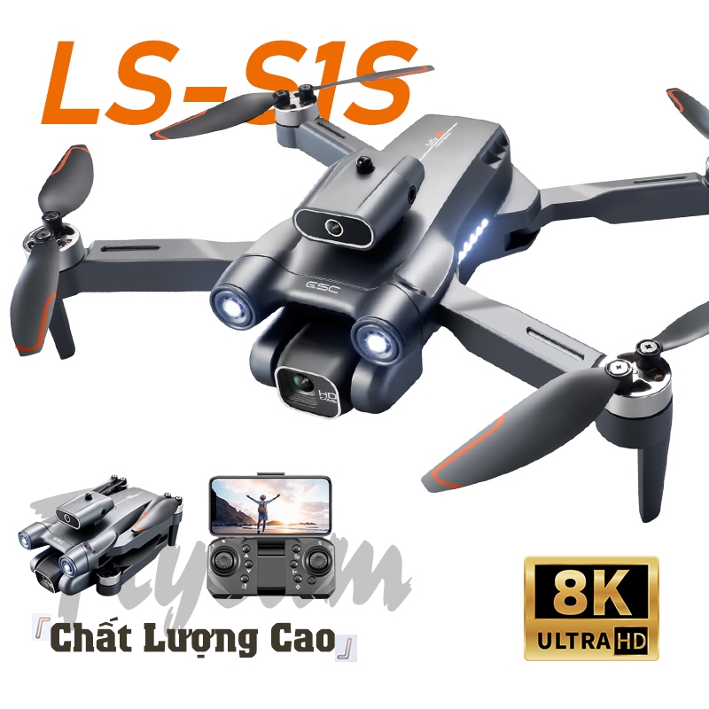 Máy Bay Camera S1S/E88S Flycam Drone Camera HD 4K FPV Cảm Biến Tránh ...