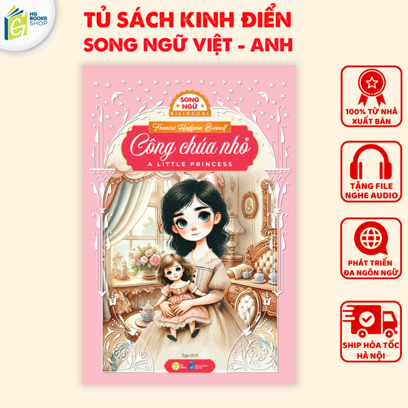 Sách song ngữ Công Chúa Nhỏ - A Little Princess, tiểu thuyết kinh điển ...