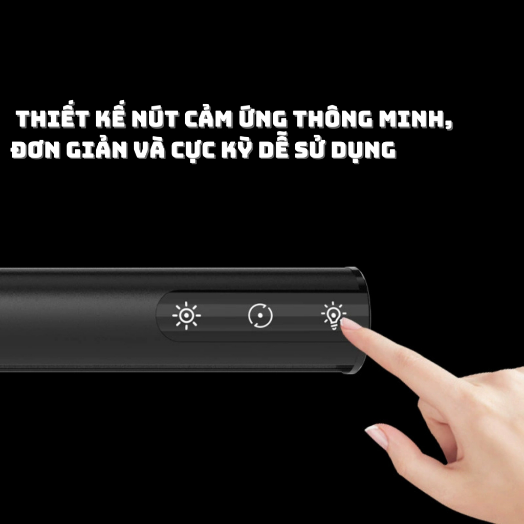 Thanh Đèn led treo màn hình máy tính pc có remote hợp kim nhôm dạng tròn TB-300SA cảm ứng