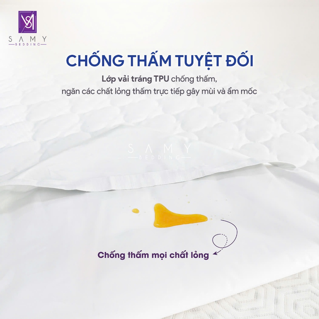 Ảnh Tấm Bảo Vệ Nệm Prime SAMY BEDDING Cao Cấp Chống Thấm Tuyệt Đối 2