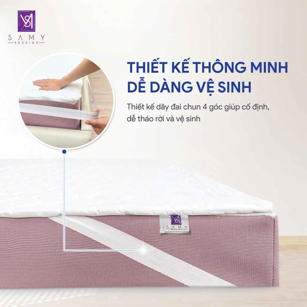 Ảnh Tấm Bảo Vệ Nệm Prime SAMY BEDDING Cao Cấp Chống Thấm Tuyệt Đối 3