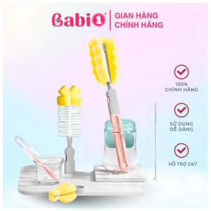 Bộ Cọ Rửa Bình Sữa BABIONE Cây Rửa Bình Sữa Núm Ti, Ống Hút, Đồ Gia Dụng Đa Năng 6 Chi Tiết