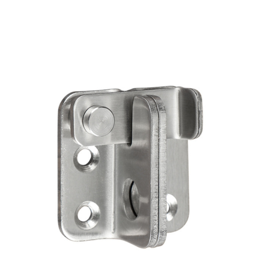 [tặng Kèm vít]Chốt khóa cửa Inox, Khóa cửa móc xoay, chắc chắn, chống trôm, chống va đập, dễ lắp đặt