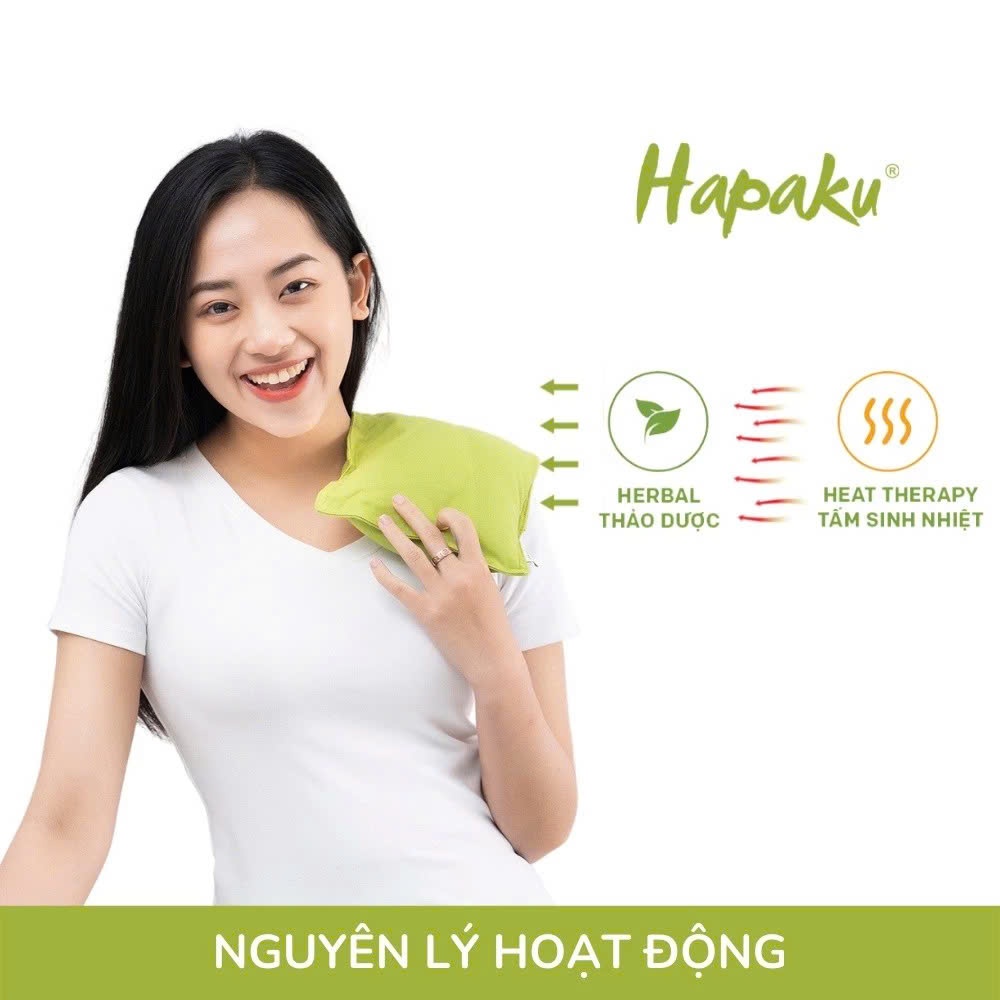 Ảnh Gối Chườm Nóng Thảo Dược Giúp Thư Giãn, Giảm Đau Bụng Kinh Hapaku - Làm Nóng Bằng Lò Vi Sóng 3
