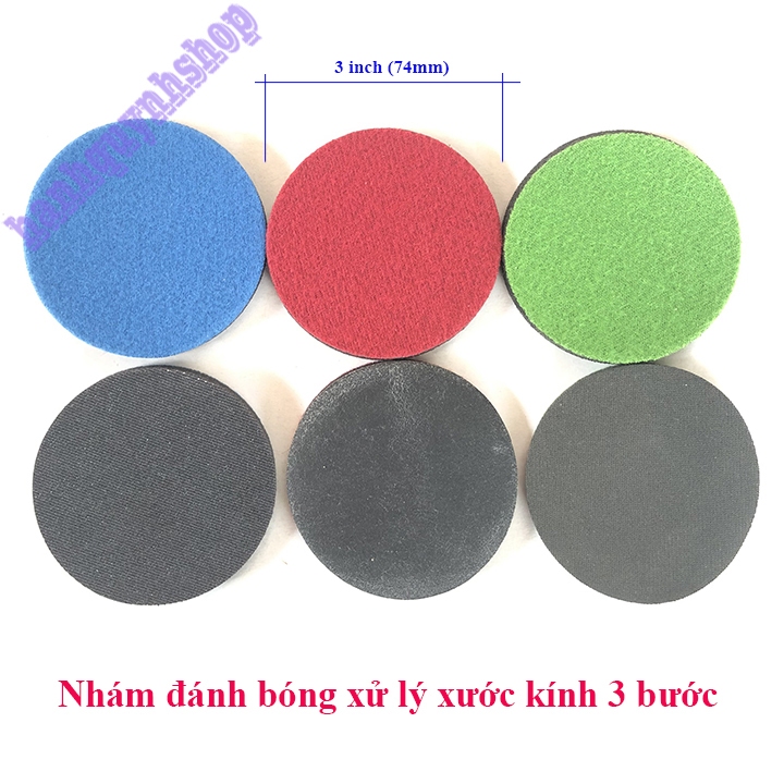 Nhám 3 inch đánh bóng xử lý xước kính NK 3 bước | Shopee Việt Nam