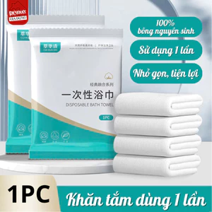 Khăn Tắm Dùng Một Lần, Khăn Tắm Du Lịch Sợi Vải Cellulose Thấm Hút Mềm Mịn An Toàn Cho Da