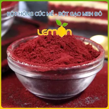 [GÓI 50G] Bột gạo đỏ lên men (Red Yeast Rice) - Bột hồng cúc tạo màu đỏ tự nhiên cho món ăn