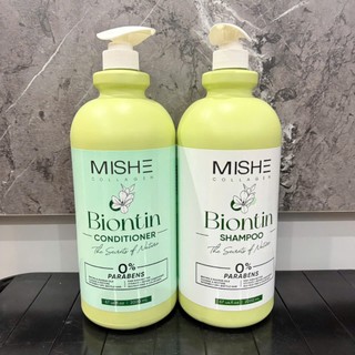 Dầu Gội Cặp Mishe Biontin 2000ml Dưỡng Tóc Kích Mọc Tóc Phục Hồi Tóc Hư Tổn Giảm Rụng Tóc Thơm Lâu