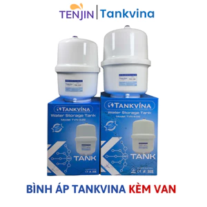 Bình Áp Máy Lọc Nước Tankvina 3.2 (8L) và 4.0 (10L) Kèm Van Dùng Cho Mọi Loại Máy Lọc Nước RO