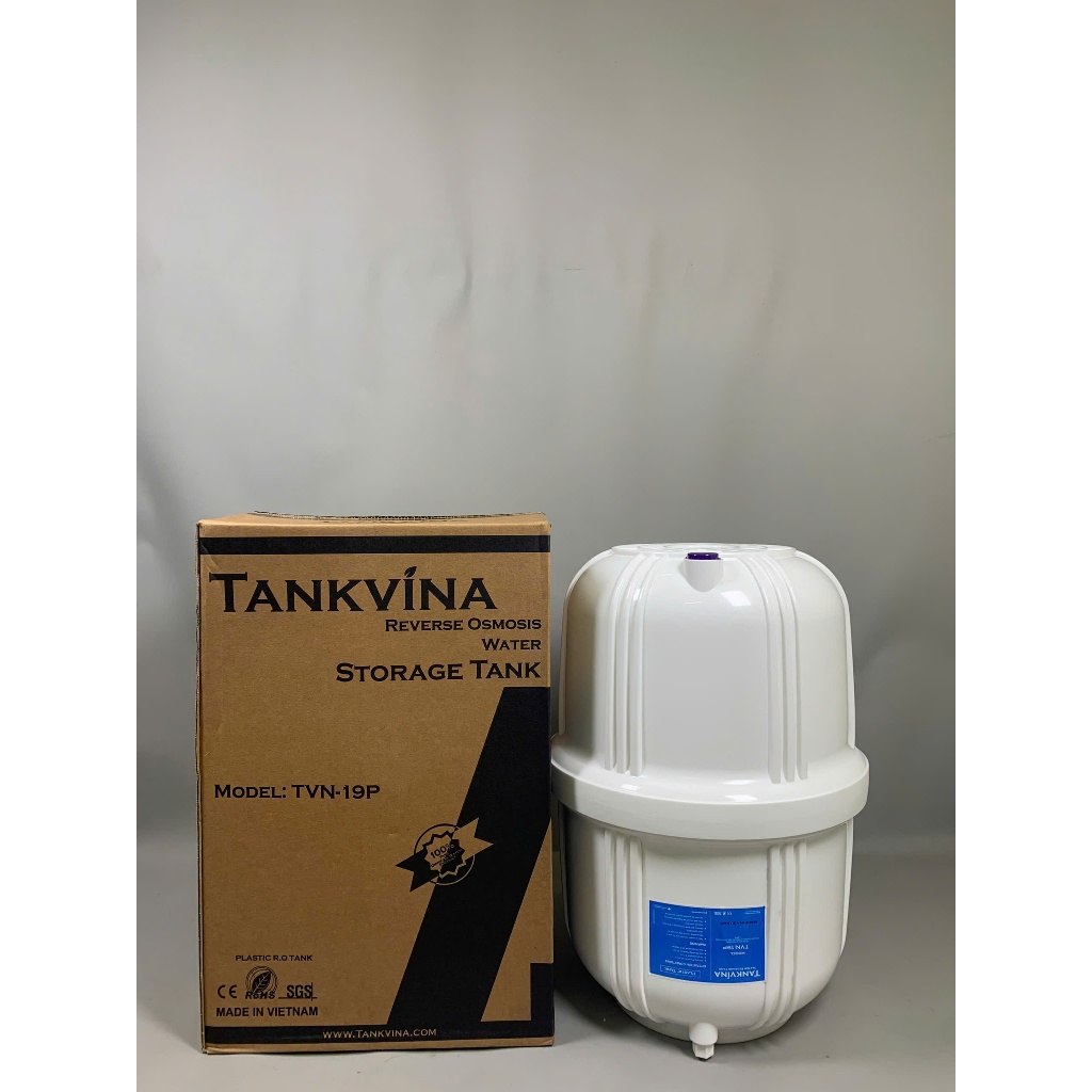 Bình Áp Máy Lọc Nước Tankvina 3.2 (8L) và 4.0 (10L) Kèm Van Dùng Cho Mọi Loại Máy Lọc Nước RO