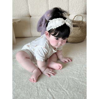 Honey (3-24M) Bộ quần áo cộc tay cài giữa vải rayon mềm mịn, thoáng mát, thấm mồ hôi dành cho bé