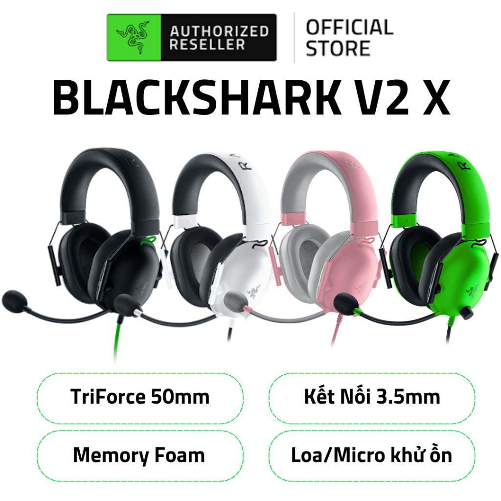 Tai Nghe Razer BlackShark V2 X | Kết Nối 3.5mm | Drive Triforce 50mm ...