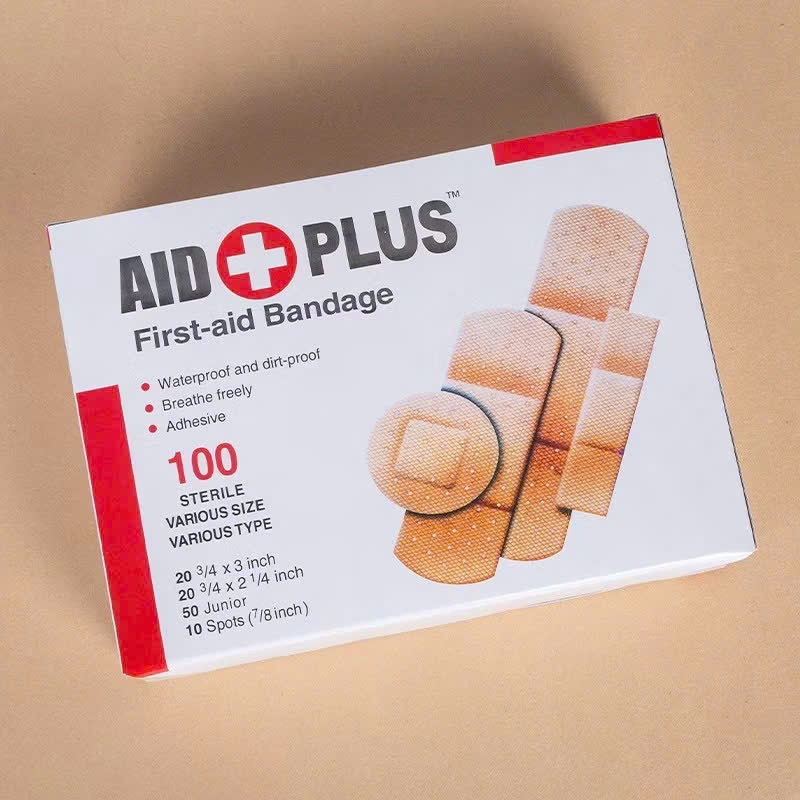 BĂNG GẠC Y TẾ LOẠI TO 100 MIẾNG , Hộp Băng Gâu Tiện Dụng - Miếng Dán,Băng Gâu An Toàn Mọi Lứa Tuổi