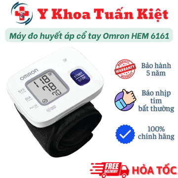 ✅ Máy đo huyết áp cổ tay Omron HEM 6161