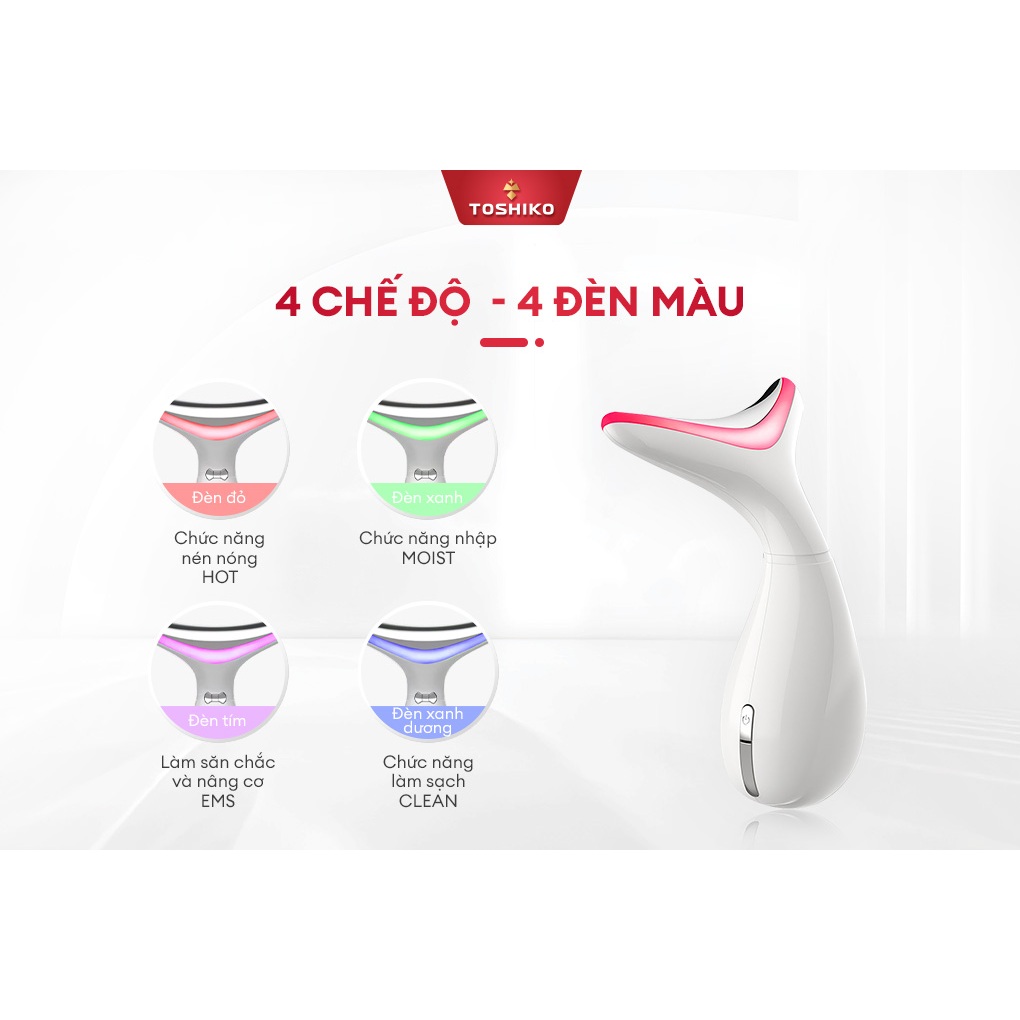 Ảnh Máy massage nâng cơ mặt Toshiko V8 tích hợp Tính Năng Điện Di Ion giúp trẻ hóa làn da và chống nhăn 2