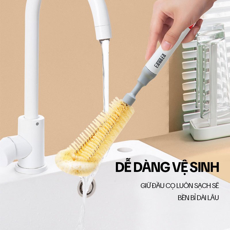 Ảnh Cây Cọ Bình Rửa Ly OKwife - Chổi Cọ Rửa Bình Sữa, Bình Giữ Nhiệt, Bình Nước Thể Thao Dài 33.5cm 4