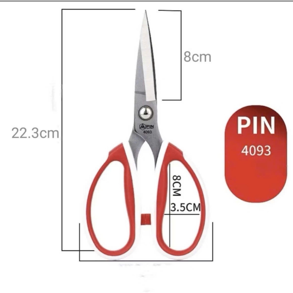 Kéo Bổ Cơi Hiệu Pin 3083/3093/4083/4093 – Thép Không Gỉ, Dùng Cho May Công Nghiệp