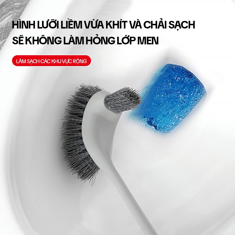 Ảnh Chổi Cọ Bồn Cầu 2 Mặt OKwife AGW-5746 - Cây Chà Bồn Cầu, Cọ Toilet Thông Minh, Bàn Chải Chà Bồn Cầu, Nhà Vệ Sinh 1