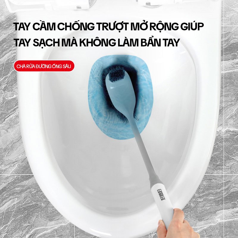 Ảnh Chổi Cọ Bồn Cầu 2 Mặt OKwife AGW-5746 - Cây Chà Bồn Cầu, Cọ Toilet Thông Minh, Bàn Chải Chà Bồn Cầu, Nhà Vệ Sinh 2