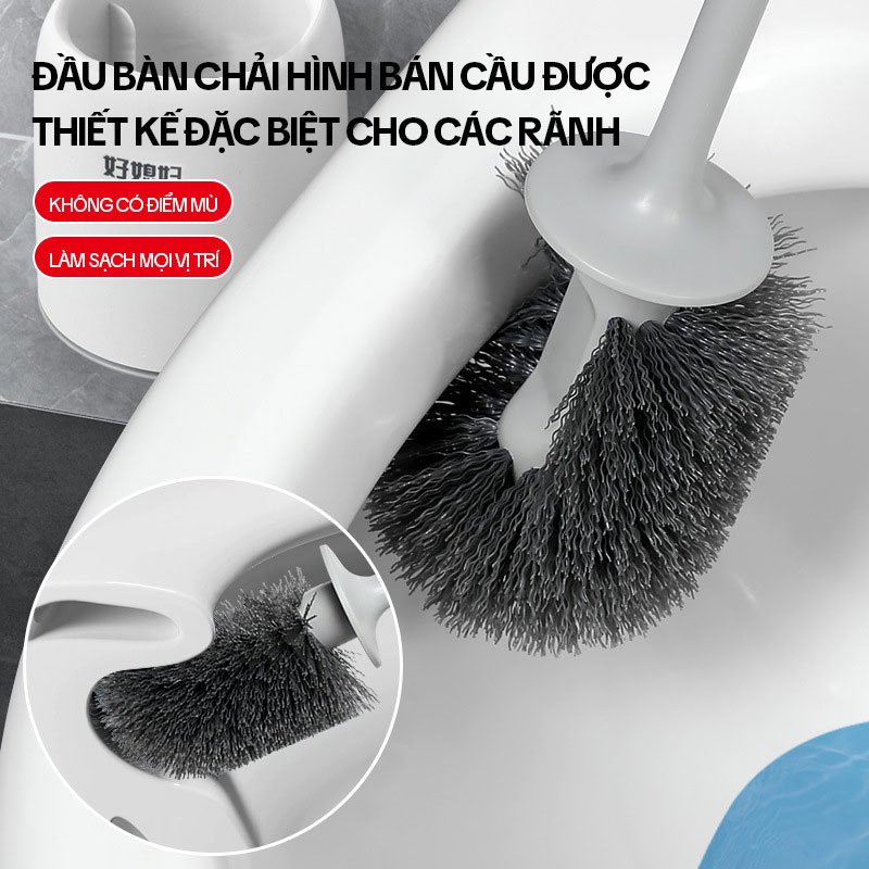 Ảnh Chổi Cọ Bồn Cầu Có Cốc Đựng OKwife AGW-5749 - Cây Chà Bồn Cầu, Cọ Toilet Thông Minh, Bàn Chải Chà Bồn Cầu, Nhà Vệ Sinh 4