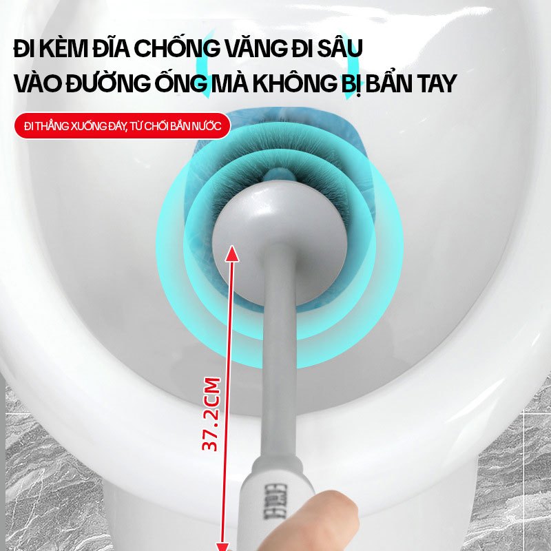 Ảnh Chổi Cọ Bồn Cầu Có Cốc Đựng OKwife AGW-5749 - Cây Chà Bồn Cầu, Cọ Toilet Thông Minh, Bàn Chải Chà Bồn Cầu, Nhà Vệ Sinh 3