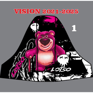 Tem dán, miếng dán dán bảo vệ nhựa nhám vision - Trang trí bảo vệ chỗ treo đồ - vision đời 2020-2025