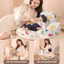 Gối Nằm BI11 Hỗ Trợ Bé Ăn Dặm Và Cho Con Bú Cao Cấp IQKAO Thoải Mái Cho Bé, Giảm Đau Mỏi Cho Mẹ, Chống Trào Ngược