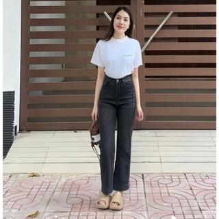 Quần ống đứng màu khói trầm may ống , mặc đi học che khuyết điểm Yến Tee #0190