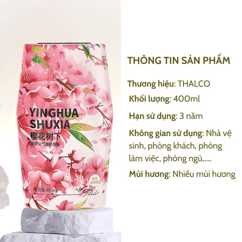 Lọ tỏa hương Sáp thơm phòng hương thơm tự nhiên dễ chịu sáp thơm phòng khử mùi thế hệ mới 400ml ST27