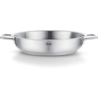 HCM Chảo inox 2 quai Fissler Pure thép không gỉ cao cấp,đáy phân phối nhiệu đều,2 quai tiện lợi GermanySnT HCM