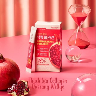 Thạch Lựu Collagen POMOGRANATE COLLAGEN hộp 15 gói Daesang Wellife
