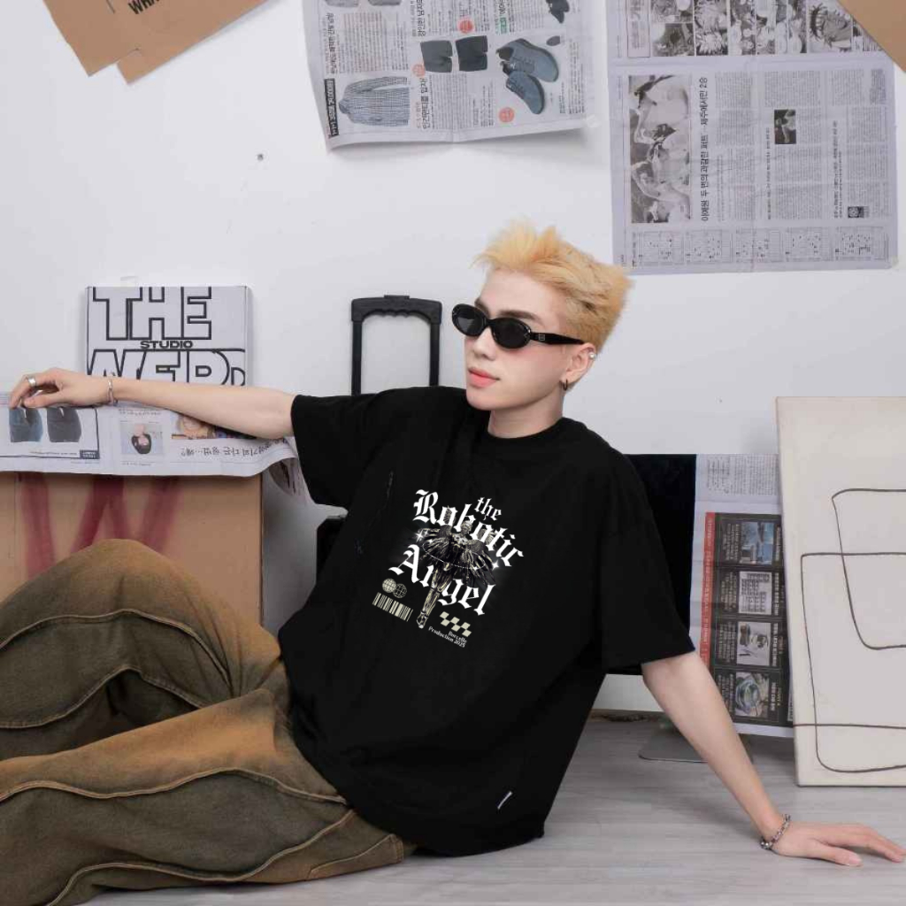 [ ẢNH THẬT] Áo thun nam nữ Unisex in HỌA TIẾT, chất liệu cotton cao cấp 100%, áo thun họa tiết Form Rộng HAMEN M001