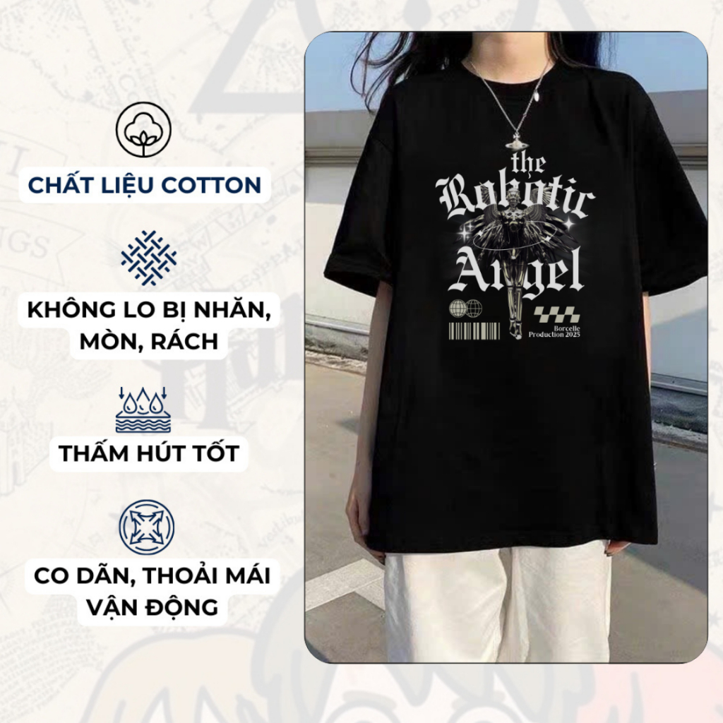 [ ẢNH THẬT] Áo thun nam nữ Unisex in HỌA TIẾT, chất liệu cotton cao cấp 100%, áo thun họa tiết Form Rộng HAMEN M001