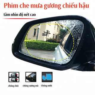 Phim nano chống mưa, chống sương mù cho gương chiếu hậu ô tô cao cấp